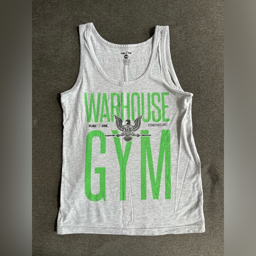 Very rare!!War House Gym/Flag Nor Fail Men’s tank top